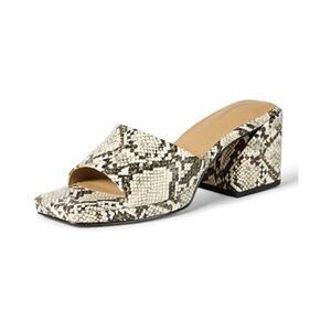Amazon Essentials Women's Platform Block Heel Mule Sandals size 8